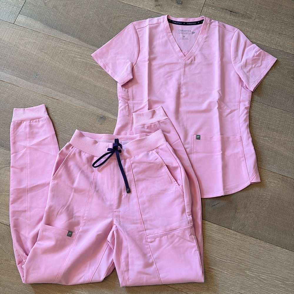 Fabletics Pink Scrubs Set